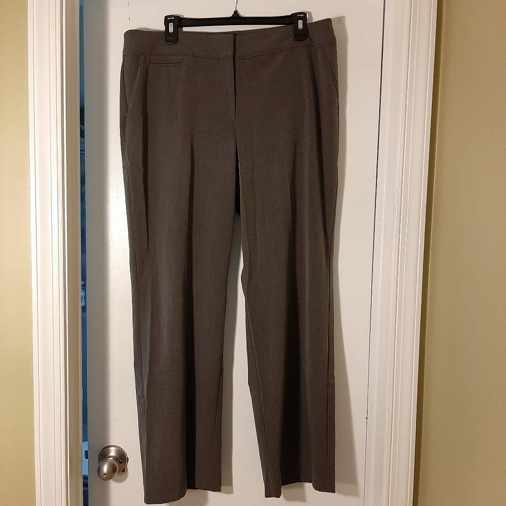 APT. 9 WOMEN'S PULL-ON SLIMMING SOL STRETCH PANTS SIZE 16S GREY NEW